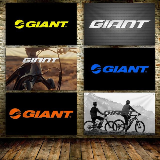 G-Giant Fahrrad-Logo Wandbehang Schwarz als dekoratives Textil-Banner für Zuhause und Outdoor - Bild 1