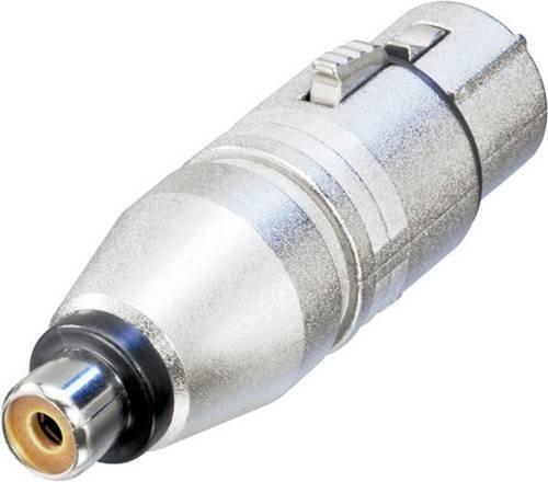 Neutrik NA2FPMF XLR-Adapter XLR-Buchse auf Cinch-Buchse in Silber - Bild 1