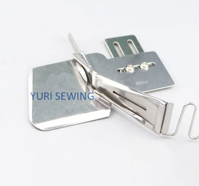 Universal Saum Nähfuß für Textilien und Vorhänge, 4er-Pack für Industrie- und Haushaltsnähmaschinen, Silber/Metall - Bild 1