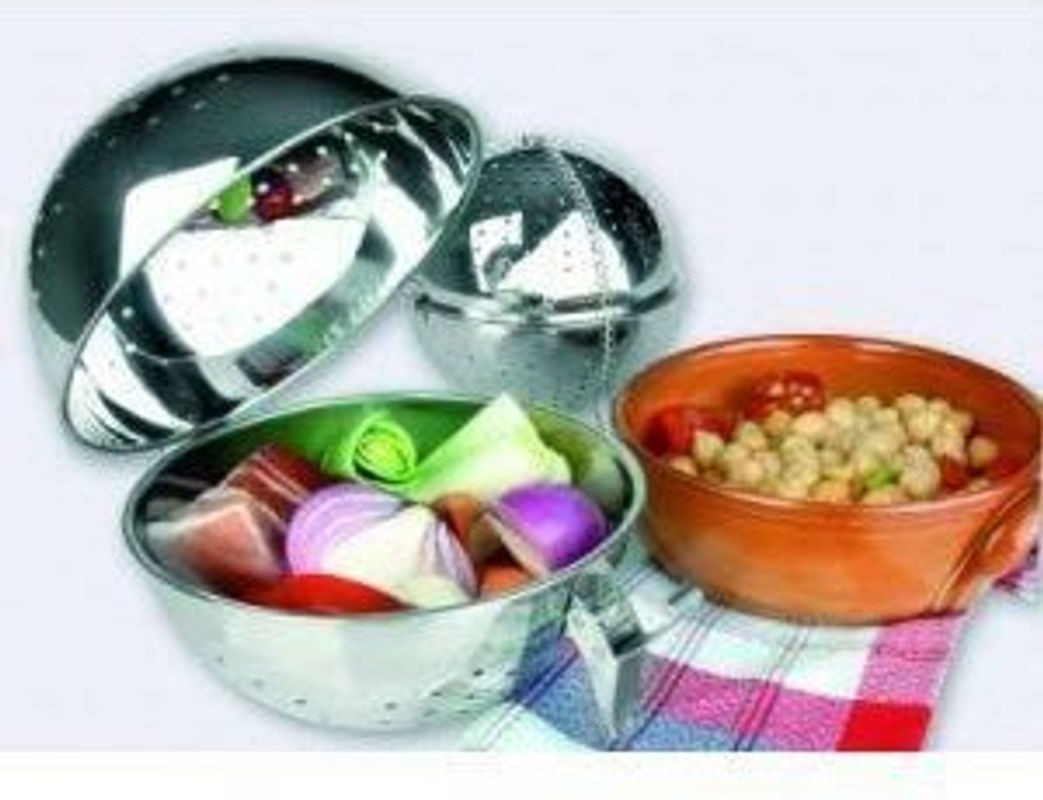 Jamon Reiskugel aus Edelstahl in Silber - Bild 1