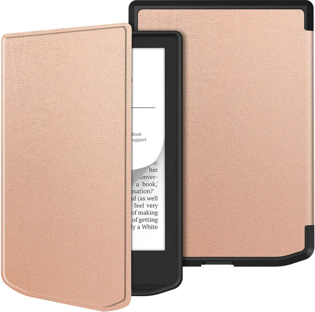 YOUQEEC Schutzhülle für PocketBook Verse Lite Pro Color 6 Zoll eBook Smart Case in Grau mit TPU-Rückseite - Bild 1