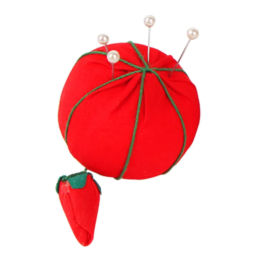 Nadelkissen in Tomatenform für deine Nähzubehör-Aufbewahrung, Rot - Bild 2