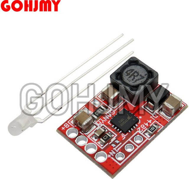 GOHJMY 10er Set TP5000 Lithium-Batterie Lade Modul 4,2 V/3,6 V 1A in Rot - Bild 1