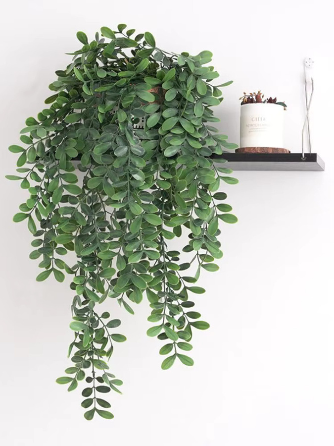 ZQCY Künstliche Eukalyptusblätter aus Kunststoff in Grün für Dekorationen im Haus und Garten - Bild 3