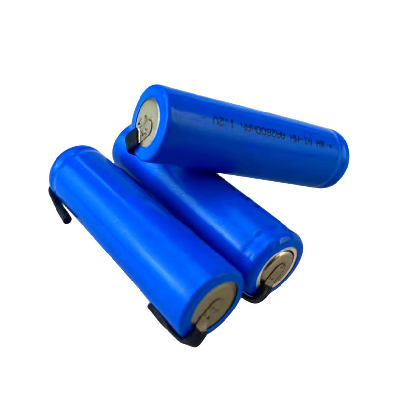 Aimjin AA Ni-MH Akku 1,2 V mit 2600 mAh in Blau mit Lötfahnen für Philips Rasierer und Zahnbürsten - Bild 2