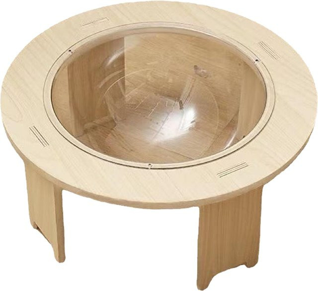 Aimo Kapsel Katzenbett Transparentes Katzenhaus aus Holz mit abnehmbarem Dach und erhöhtem Boden - Bild 1