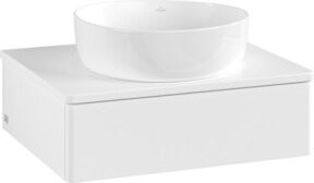 V&B Waschtischunterschrank Antao mit Beleuchtung, Farbe: Weiß, B/T/H: 60 x 50 x 19 cm - Bild 1