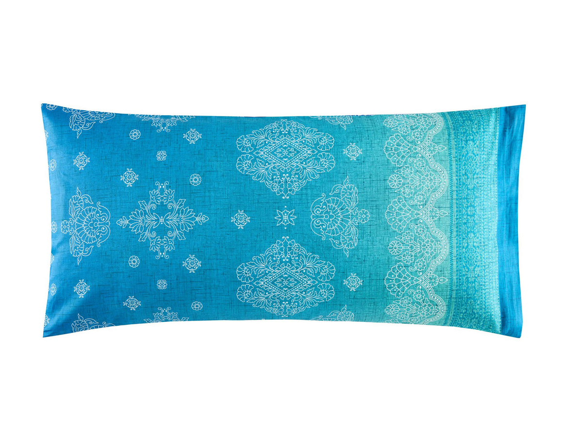 Bassetti Satin Kissenhülle KERALA in Blau, B/B: 65 x 65 cm - Bild 1