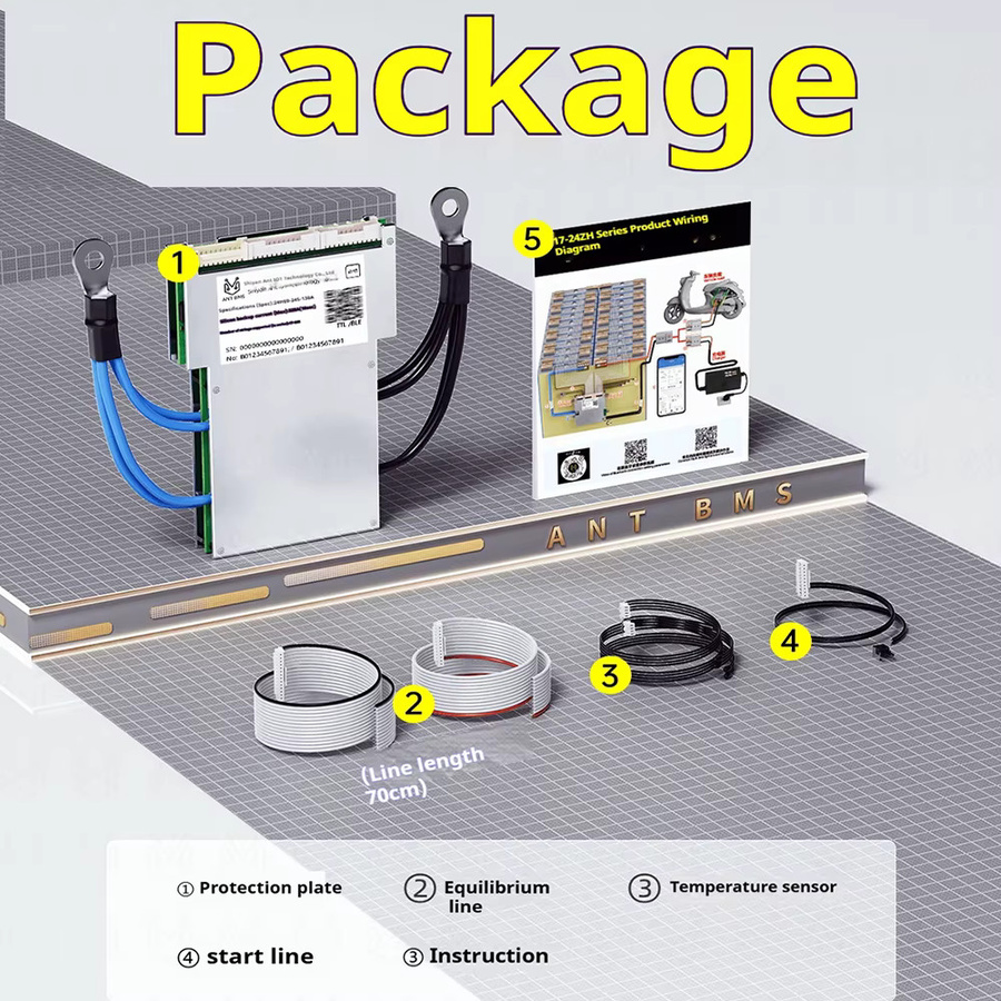 Ant BMS Smart Balance Bluetooth Batterieschutzplatine für LiFePo4 Li-Ion LTO Akkus - Bild 5