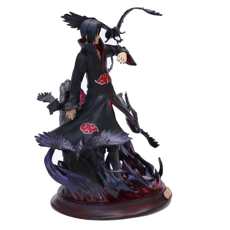 Anime-Figur Naruto Shippuden Uchiha Itachi mit Krähe von Oran Sky in Schwarz als Sammlermodell aus Kunststoff und Kunstharz - Bild 10