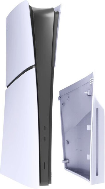 Sony Ersatz Seitenteile für PS5 Slim Disc und Digital Edition in Weiß aus hochwertigem ABS-Material - Bild 1