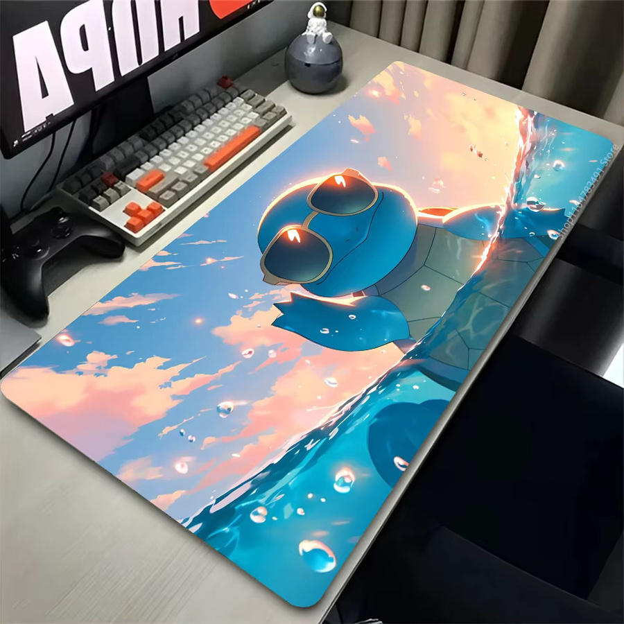 Bandai Pokemon Squirtle Mauspad aus PU-Leder in Multicolour für Gaming und PC - Bild 1