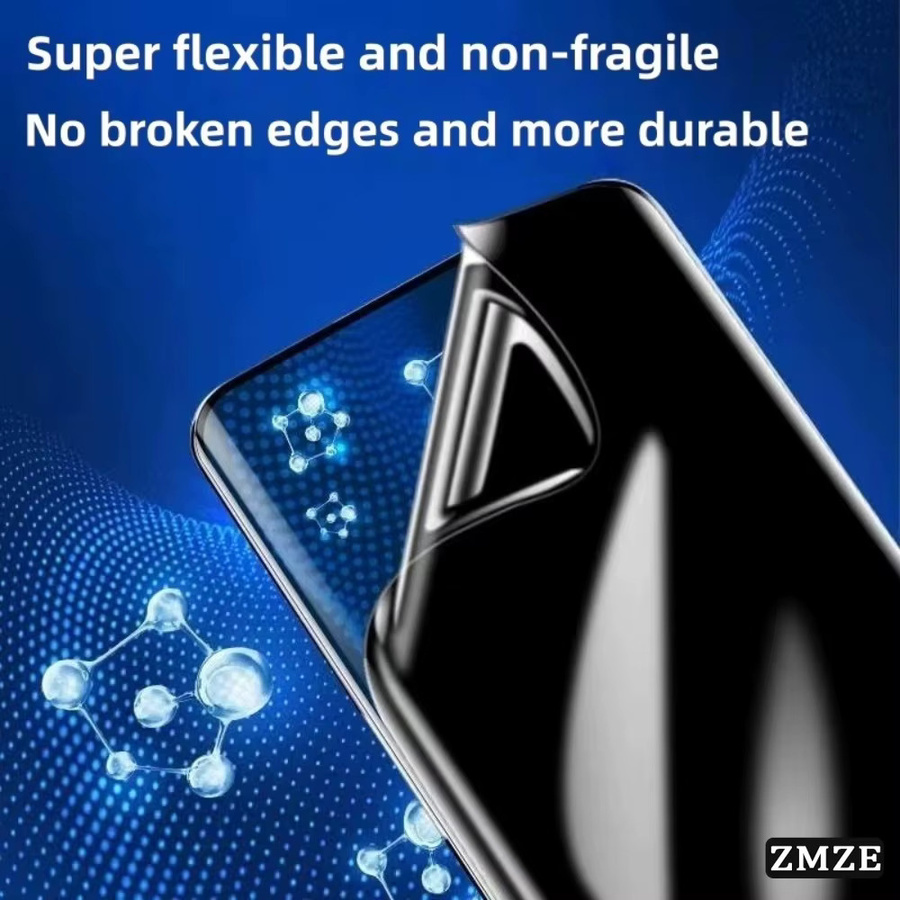 3er-Pack Sichtschutz-Hydrogel-Displayschutz für Samsung Galaxy Z Flip 4 5 6 7 und Z Flip 3 FE, Anti-Spy Schutzfolie, transparent - Bild 2