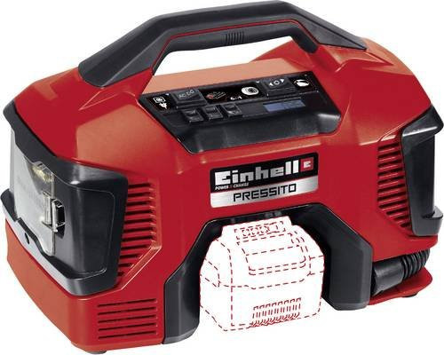 Einhell Hybrid-Kompressor Pressito Power X-Change rot/schwarz - Bild 2