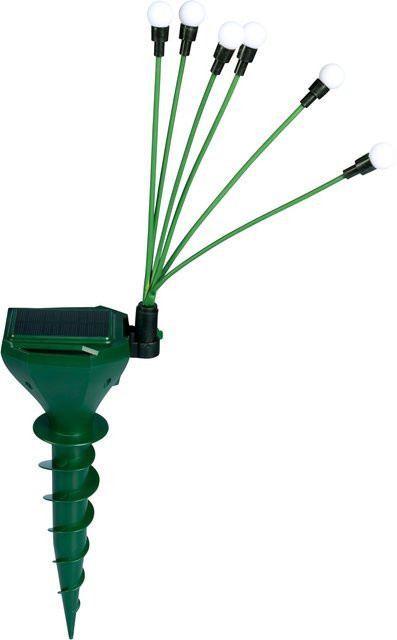 Solar-Gartenstecker Maulwurfschreck 2 in 1 von viva domo in Grün - Bild 1
