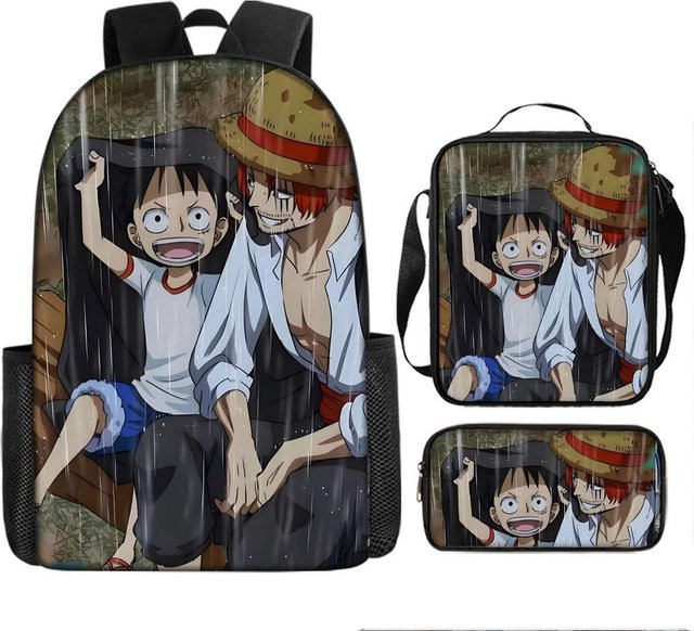 One Piece Schultaschen-Set Luffica Seefahrer-König in Multicolour - Bild 1