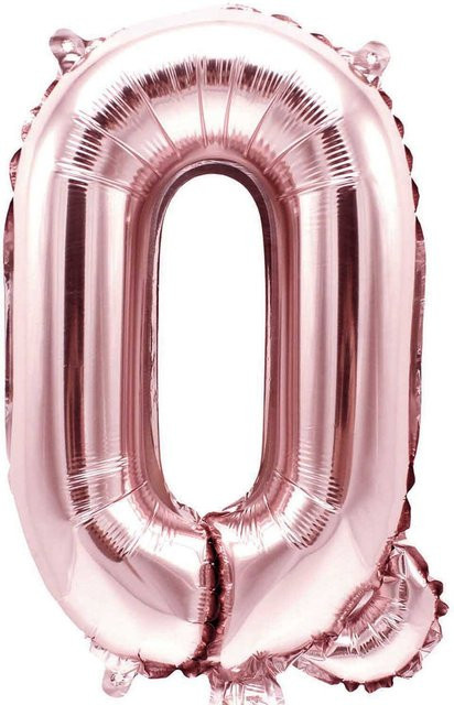 Rico Design Folienballon Buchstabe Q in Rosa, Höhe: 36 cm - Bild 1