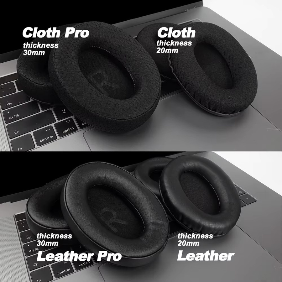 HyperX Ersatz-Ohrpolster aus Memory-Schaum und Protein in Schwarz und Silber für Cloud 123 Alpha, II, III, Stinger, Core, X, S und Pro Kopfhörer - Bild 3