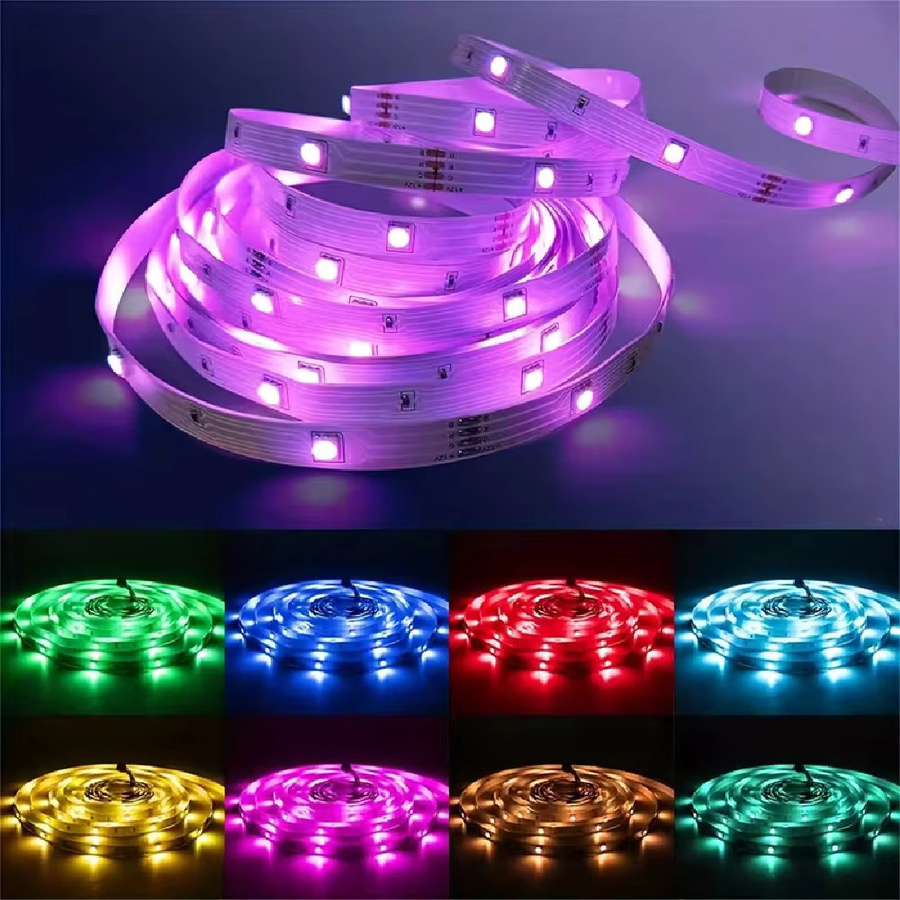 WELPUR RGB LED Lichtstreifen Multicolour mit Fernbedienung, batteriebetrieben für Wohnzimmer und Schlafzimmer - Bild 4