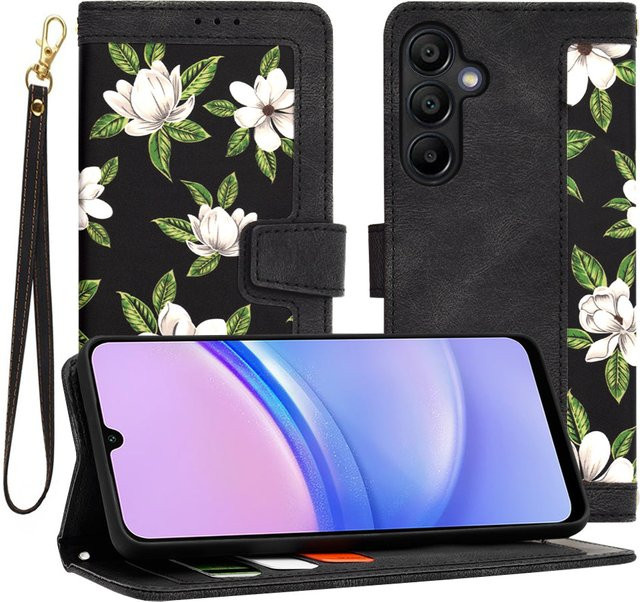 Techsuit FlipCraft Schutzhülle für Samsung Galaxy A15 5G (A156) und Galaxy A15 (A155), Schwarz - Bild 1