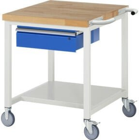 Rau Fahrbare Werkbank 8001 in Grau/Mehrfarbig mit Ablageboden und einer Schublade, B/T/H: 75 x 90 x 88 cm - Bild 1