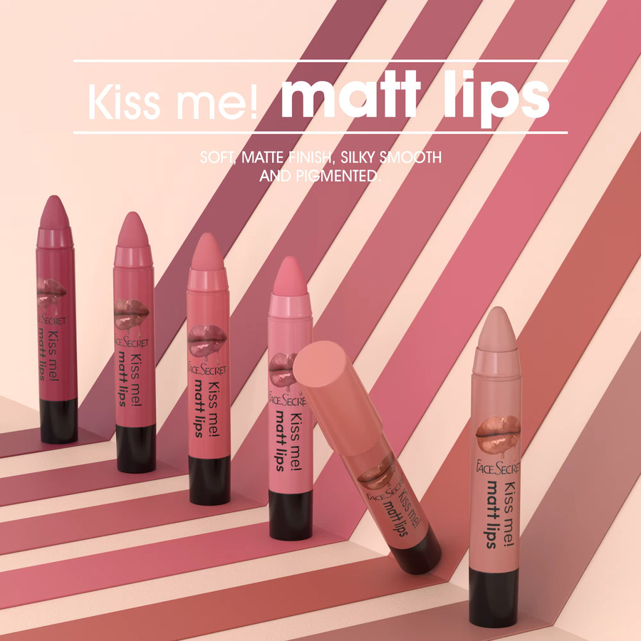 Face Secret Lippenstift, 6 Farben, mattiert, Unisex - Bild 2