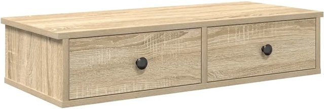 vidaXL Wandregal mit Schubladen in Sonoma-Eiche, B/T/H: 80 x 34 x 17 cm - Bild 1