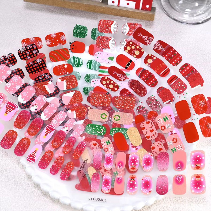 HotPress Nagelaufkleber Weihnachts-Design, 12 Stück - Bild 2