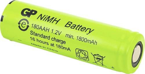 GP 180AAH Spezial-Akku Mignon AA Flat-Top NiMH 1.2V 1800 mAh in Grün - Bild 1