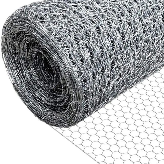 PROREGAL Maschendrahtzaun Keepy Sechseckgeflecht, Farbe: Silber, Höhe: 1,0 m, Länge: 25 m, Maschenweite: 13 mm, Drahtstärke: 0,7 mm, verzinkter Stahl - Bild 1