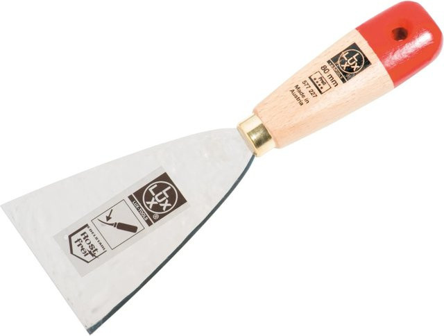 LUX-TOOLS Rostfreier Spachtel Stripper aus Edelstahl in Silber, Breite: 8 cm - Bild 1