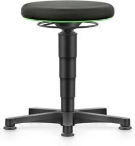 bimos Drehhocker mit Stoffpolster und Gleitern, Sitzhöhe: 45 - 65 cm - Bild 1
