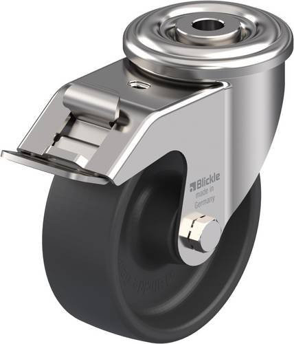 Blickle Lenkrolle LIXR-POHI 102G-FI-OF mit Feststeller in Silber, Rad-Durchmesser: 100 mm, Tragfähigkeit: 150 kg - Bild 1