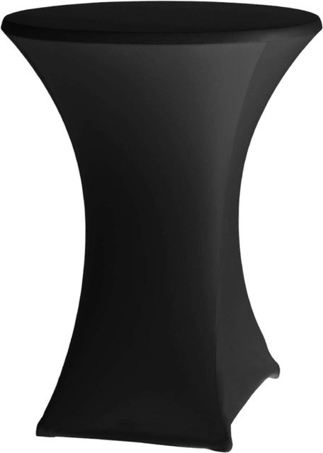 Hendi Rund Tischdecke für Catering in Schwarz, Durchmesser: 70 cm - Bild 1