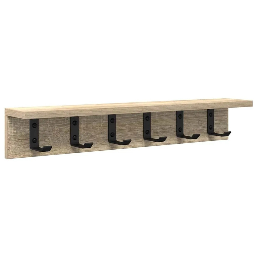 vidaXL Wandmontierter Nachttisch in Sonoma-Eiche, modern, B/T/H: 60 x 10,5 x 10,5 cm - Bild 2