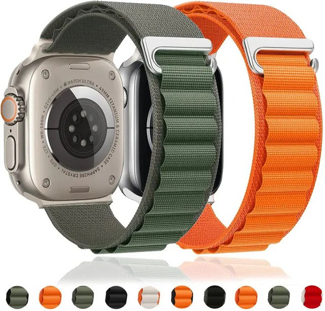 CAOWTAN Uhrenarmband Alpine Loop Strap, Edelstahl, Schwarz, Unisex - Bild 1