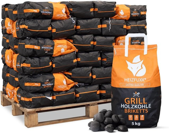 Heizfuxx Grillbriketts 300 kg (60 x 5 kg) - Bild 1