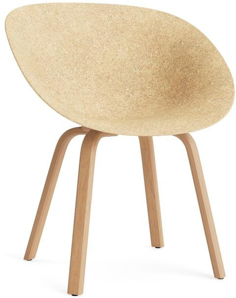 Normann Copenhagen Mat Armlehnstuhl aus Buche und Hanf in Beige matt - Bild 1