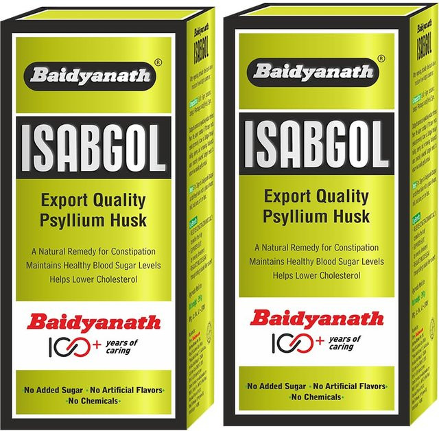 Baidyanath Isabgol Flohsamenschalenpulver, 2 x 100g - Bild 1