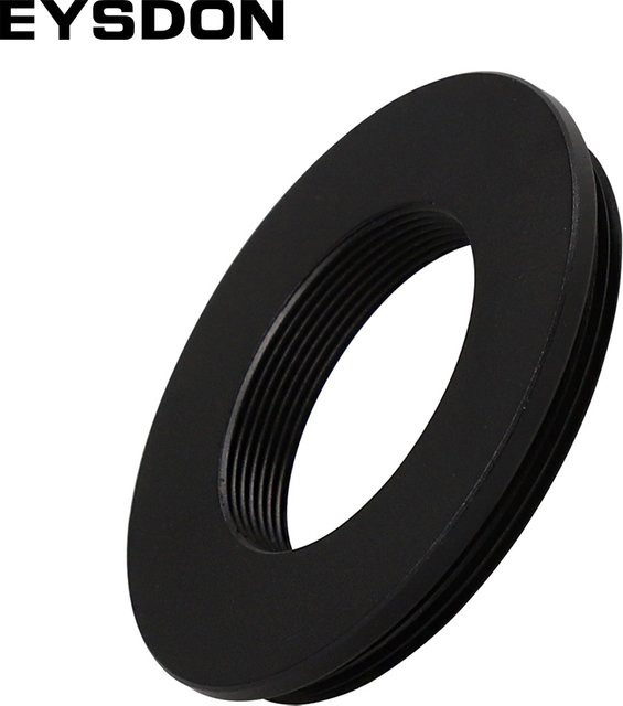 Eysdon C-Mount zu CS-Mount Adapter T-Ring Konverter M42x1mm auf M25x3.0mm in Schwarz für CCTV Kameras und Camcorder - Bild 1