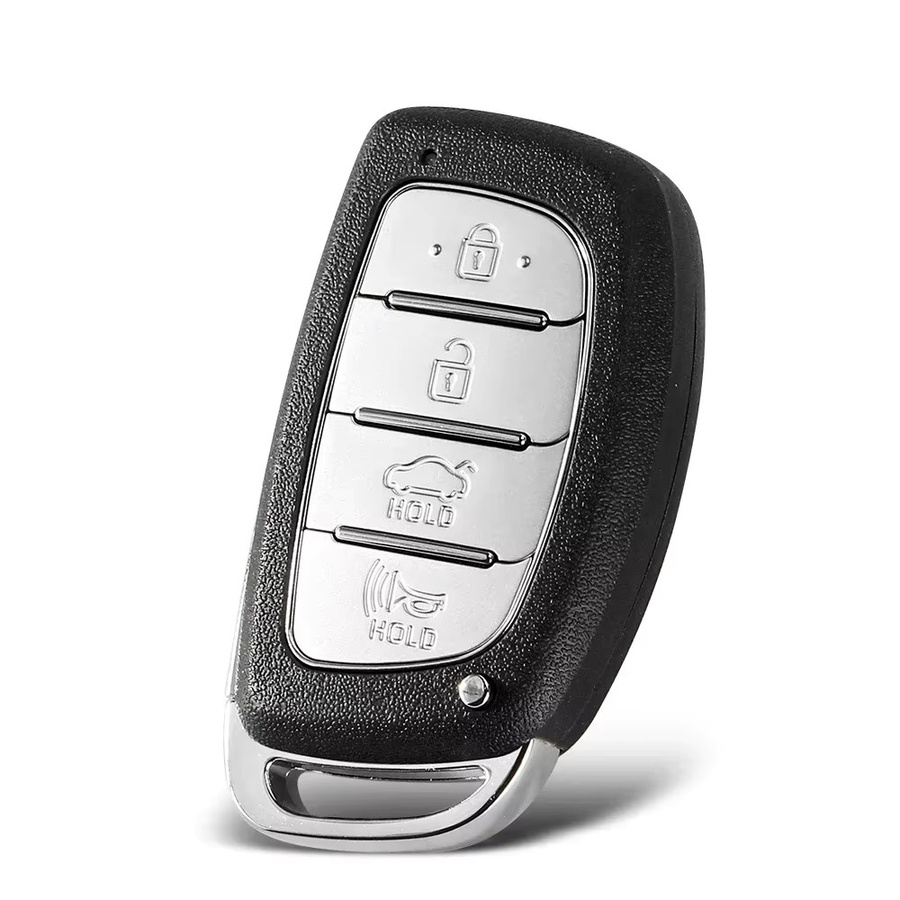 KEYYOU Ersatzgehäuse für Hyundai Tucson 2016 bis 2020, 4-Tasten Smart Schlüssel Shell, Schwarz, ohne Batterie - Bild 3