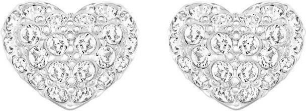 Swarovski Ohrringe, Herz, Weiß, Silber, Kristall, Damen - Bild 1