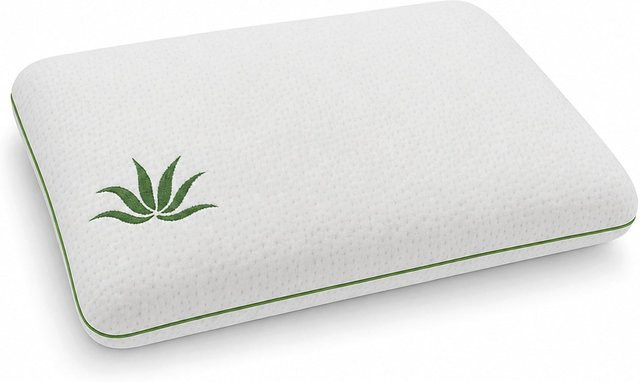 hERZtal Aloe Vera Kissen aus Memory-Schaum, Weiß, B/T/H: 80 x 40 x 15 cm - Bild 1
