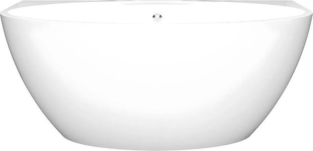 Vente-unique Vorwandbadewanne Pagrus in Weiß, Länge: 151 cm - Bild 1