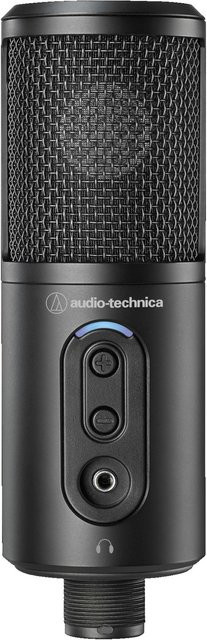 Audio-Technica ATR2500x-USB Mikrofon in Schwarz mit USB-C und USB-A Anschluss - Bild 1