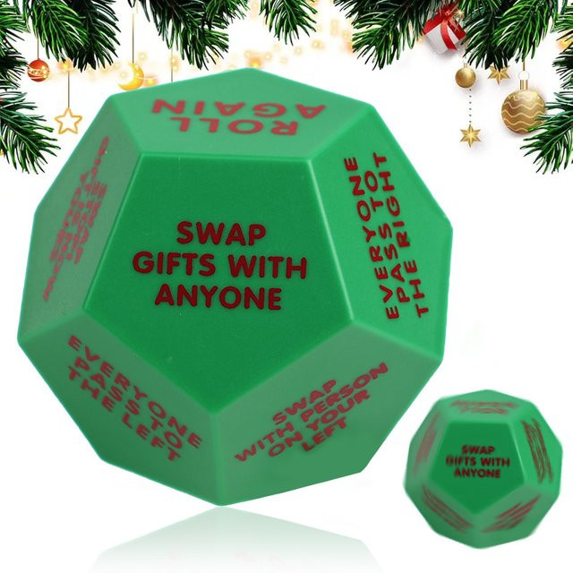 ZQNYCY Weihnachtsspiel Würfel, Familienspiel, 1/2 Stücke, 12-seitig - Bild 1