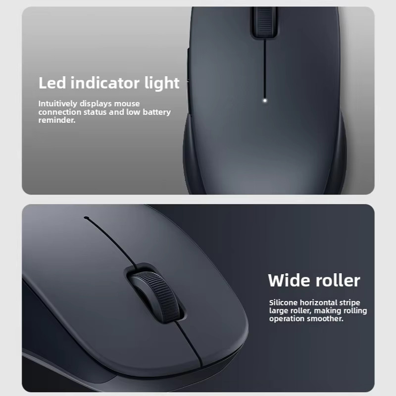 Xiaomi Mi Silent Maus Dual-Mode Kabellos mit Bluetooth und USB-Verbindung, 1300 DPI, Weiß - Bild 4
