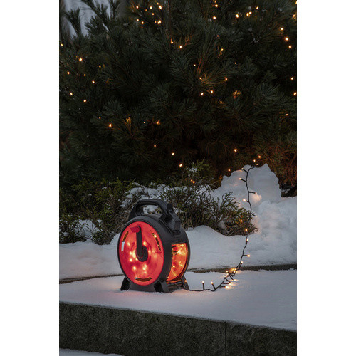 Konstsmide Micro LED Lichterkette in Warmweiß mit schwarzem Kunststoffgehäuse und IP44 Schutz - Bild 1