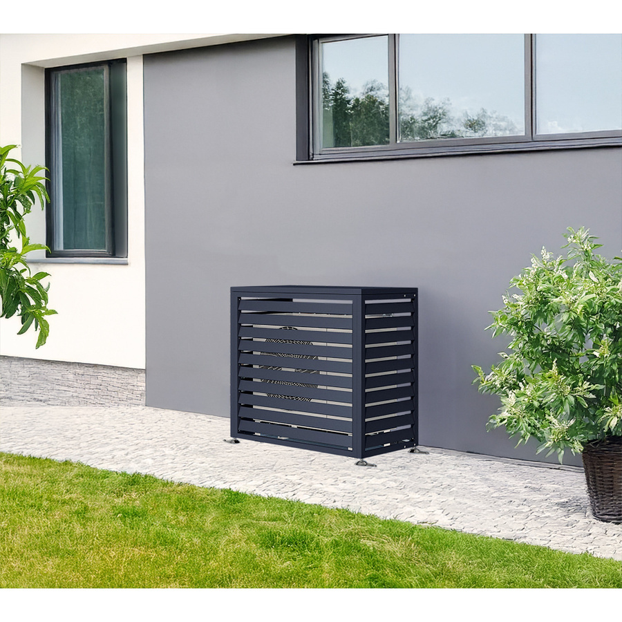 Westmann Wärmepumpenverkleidung Boxa S in Anthrazit, B: 100 cm, T: 56 cm, H: 97 cm - Bild 3