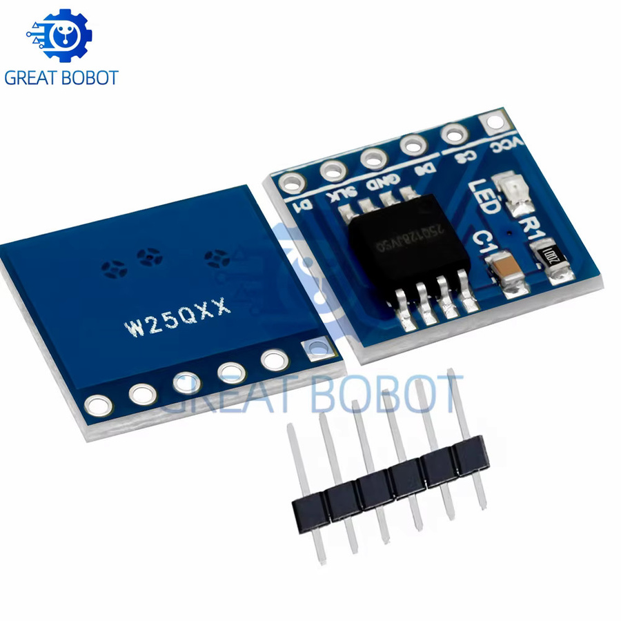 Baishundianzi W25Q128 Flash NorFlash Speichermodul 128 Mbit 8 MByte mit SPI-Schnittstelle in Blau für STM32 - Bild 5
